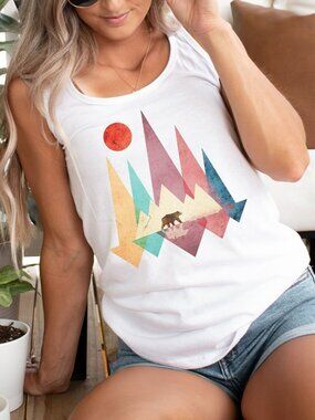 Nature Boho Tank Top 🌿✨ | Women’s Hiking & Adventure Tank | Outdoorsy Gift